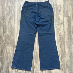 Vintage 70s Levi's Big E 684 Bell Bottom Flared Denim Jeans Size 32X30